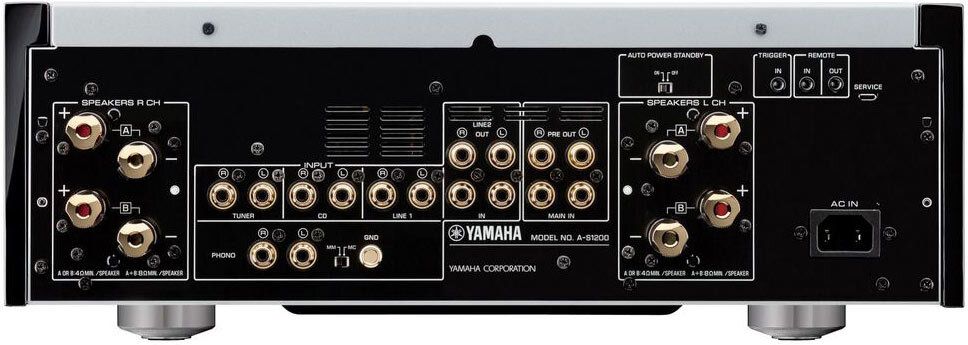 Rückseite des Yamaha A-S 1200