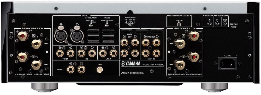 Rückseite des Yamaha A-S2200
