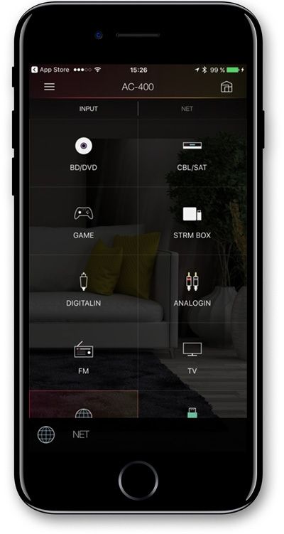 Handyapp-Ansicht FireConnect