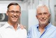 Gründer Günther Seitz mit Sohn Achim