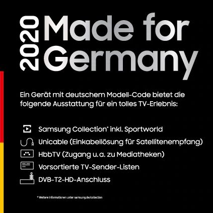 Made for Germany - Achten Sie auf den Modellcode