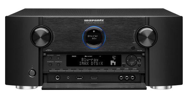 Marantz SR7013 mit geöffneter Frontblende