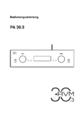 Die Bedienungsanleitung des AVM PA 30.3 als PDF-Datei