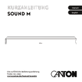 Canton Sound M Kurzanleitung