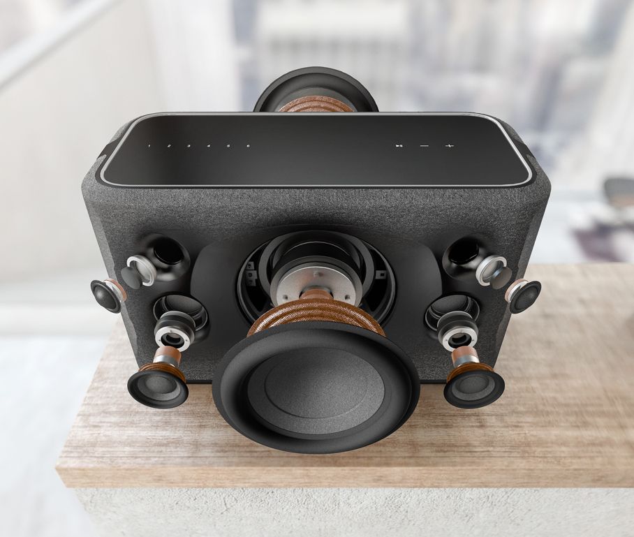 Abbildung des detaillierten Aufbaus der Treiber eines Denon Home 350