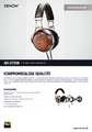Produktdatenblatt zum Denon AH-D7200