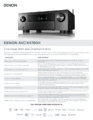 Das Produktdatenblatt des Denon AVC-X4700H als PDF Datei