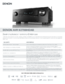 Das Produktdatenblatt des Denon AVR-X2700HDAB als PDF Datei