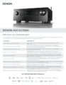 Das Produktdatenblatt des Denon AVR-X3700H als PDF Datei