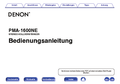 Bedienungsanleitung des Denon PMA-1600NE