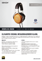 Produktinformationen des Denon AH-D9200