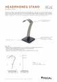 Hier kommen Sie zum Datenblatt des Headphone Stand