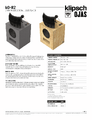 Hier kommen Sie zum Datenblatt der Klipsch Ojas kO-R2