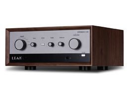 Walnuss-farbener Leak Stereo 130 Verstärker