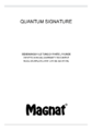 Bedienungsanleitung zum Magnat Signature