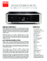 Das Produktdatenblatt des NAD M33 in Englisch als PDF Datei
