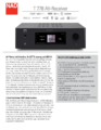 Das Produktdatenblatt des NAD T 778 als PDF Datei