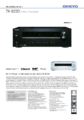 Produktdatenblatt des Onkyo TX-8220