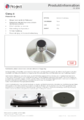 Produktinformation der Pro-ject Clamp it Plattenklemme