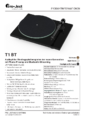 Hier kommen Sie zur Produktinformation des Pro-Ject T1 BT