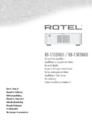 Rotel RB-1552 MkII und RB-1582 MkII Bedienungsanleitung