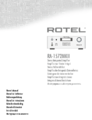 Hier kommen Sie zur Bedienungsanleitung des Rotel RA1572 MKII