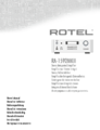 Hier kommen Sie zur Bedienungsanleitung des Rotel RA-1592MK2