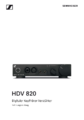 Sennheiser HDV 820 Bedienungsanleitung
