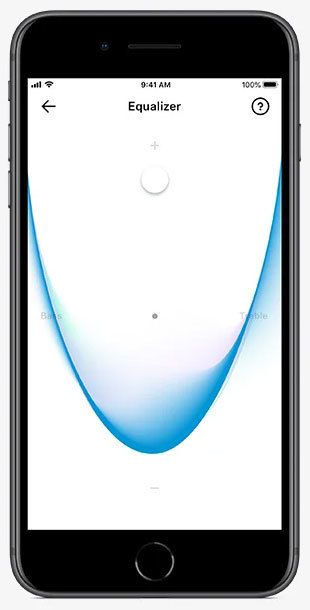 Smart Control Equalizer auf einem Smartphone