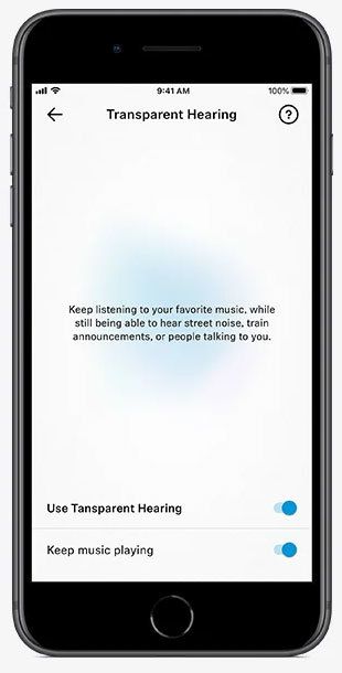 Die Smart Control App auf einem Smartphone
