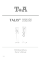 Bedienungsanleitung der T+A Talis S 300 und R 300