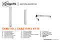 Montageanleitung der Vogels CABLE 10 L und AV10 Multi Support
