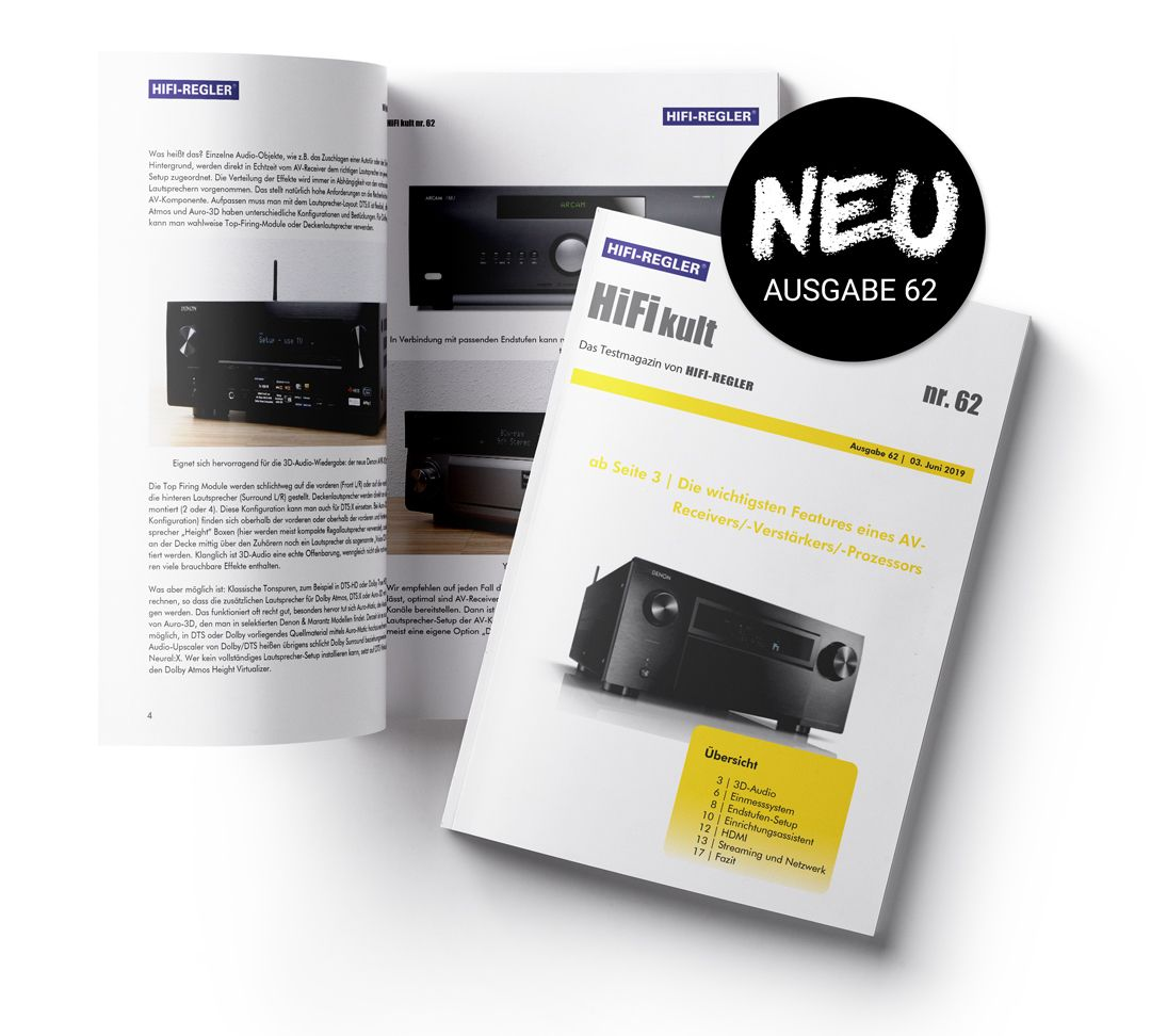 Das kostenlose Test-Magazin von HIFI-REGLER: HiFikult Ausgabe 62