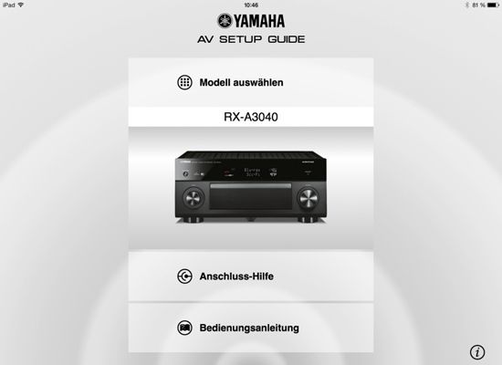App-basierter Einrichtungsassistent