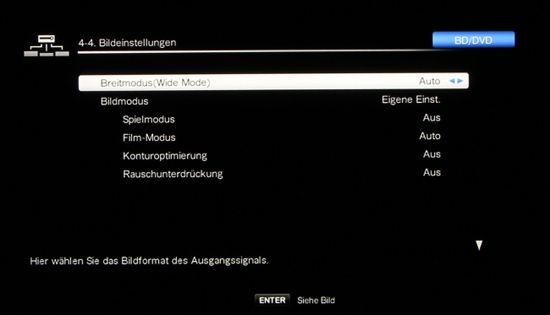 AV-Receiver mit Video-EQ