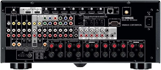 Rückseite des Yamaha RX-A 2040