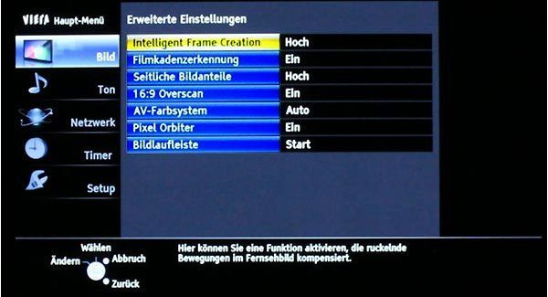 Intelligent Frame Creation ist Panasonics leistungsfähige Frame Interpolation