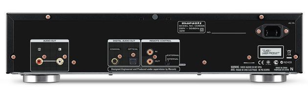 Rueckseite des Marantz CD6005