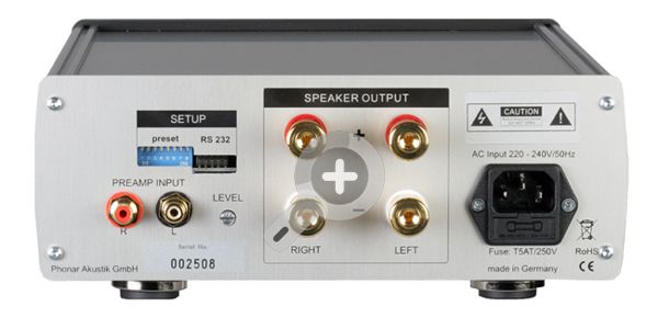 Rueckansicht der Phonar DSP avtive 200 Einheit