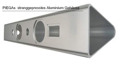 Piega stranggepresstes Aluminiumgehäuse