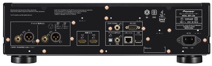 Pioneer BDP-LX88, Rückseite