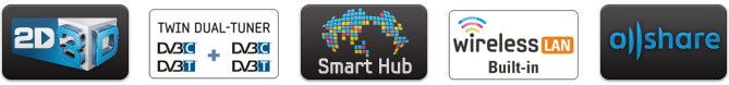 Samsung BD-D8500 Logos