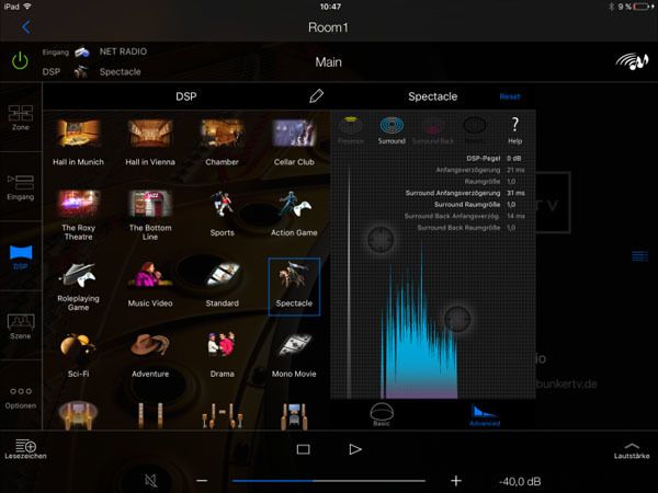 AV Controller App fürs Tablet
