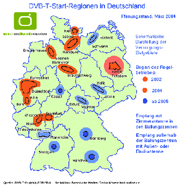 DVB-T Regionen