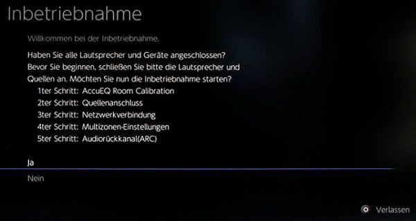 Onkyo TX-NR656 Einrichtungsassistent