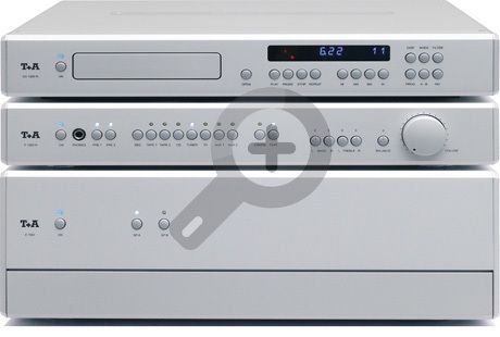 T+A Anlage bestehend aus Vorstufe P1260R, Endstufe A1560 und CD-Player CD1260R