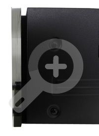 Front der Advance Acoustic Geräte aus massivem Acrylglas