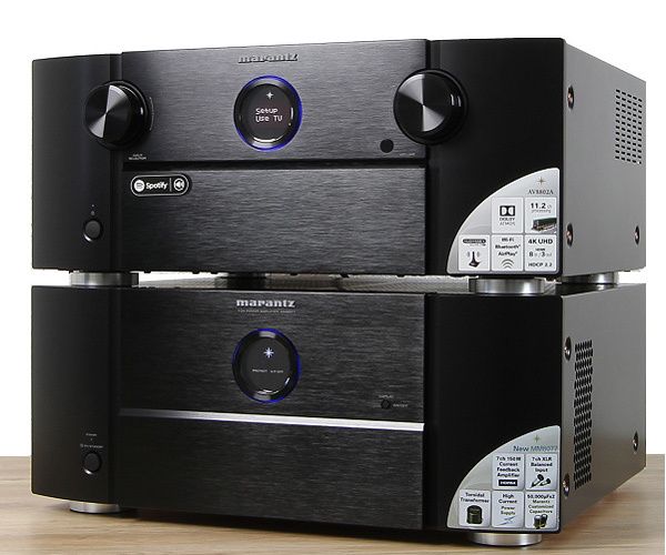 Marantz AV8802A und MM8077 Vor-Endstufen-Kombi