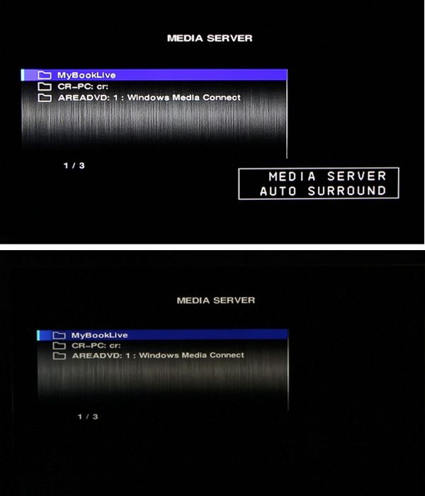 Medienserver-Menues