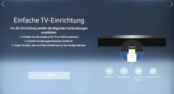 Samsung Einrichtungsassistent